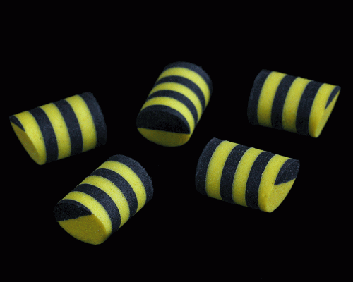 Foam Simple Popper, Bee Yellow, 14 mm